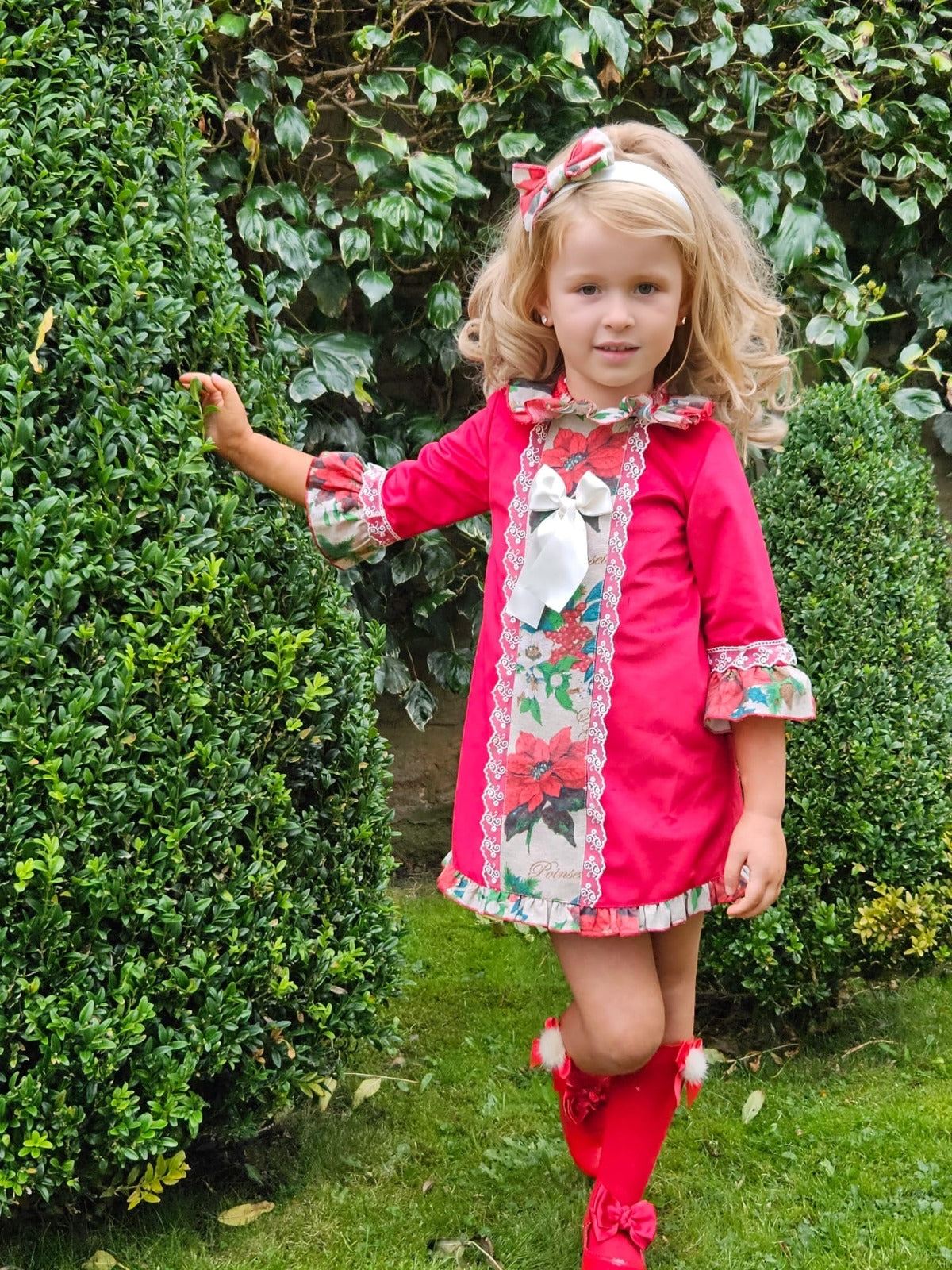 IN23 Red Poisenttia dress