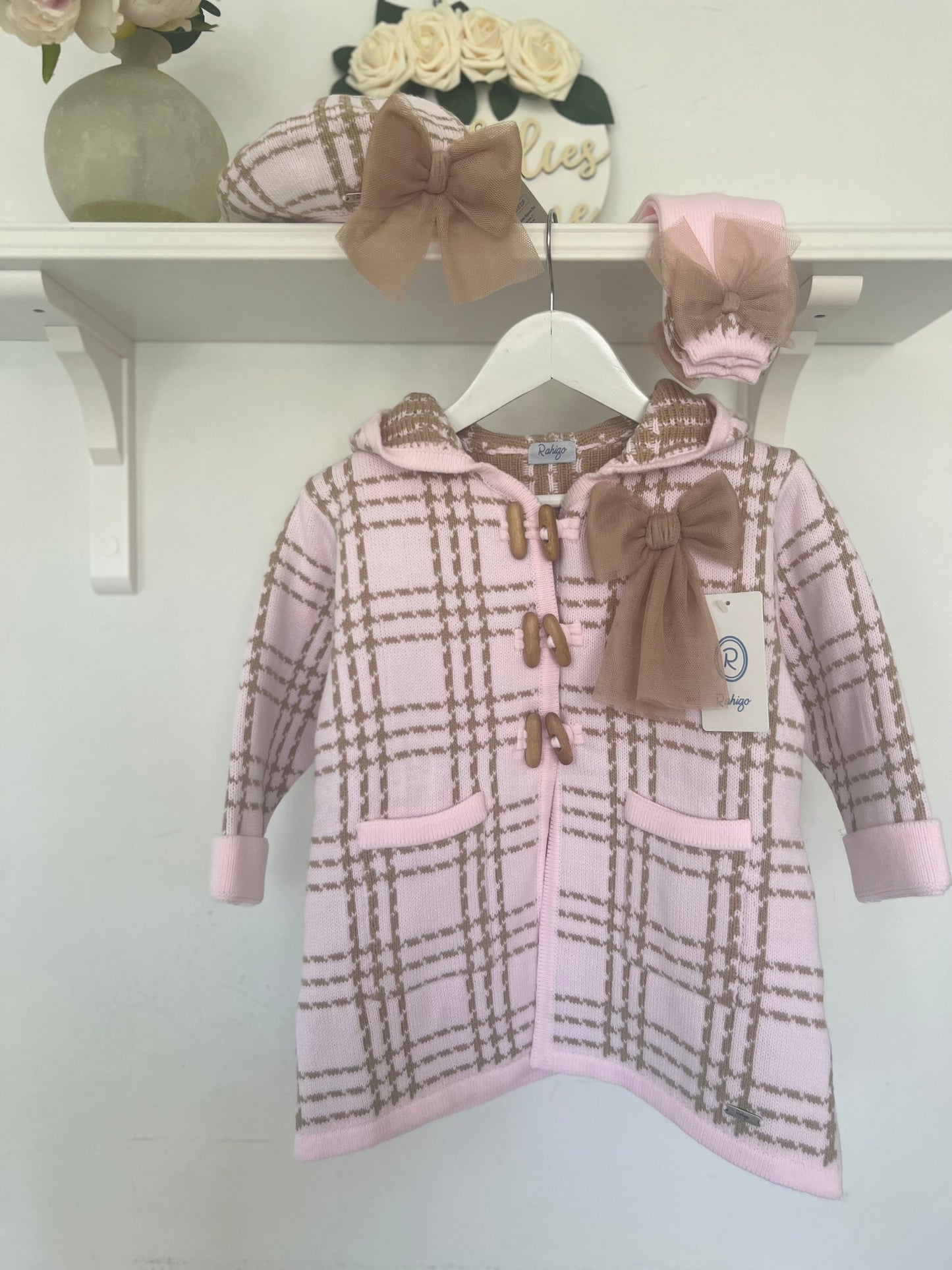 Baby pink & Camel coat