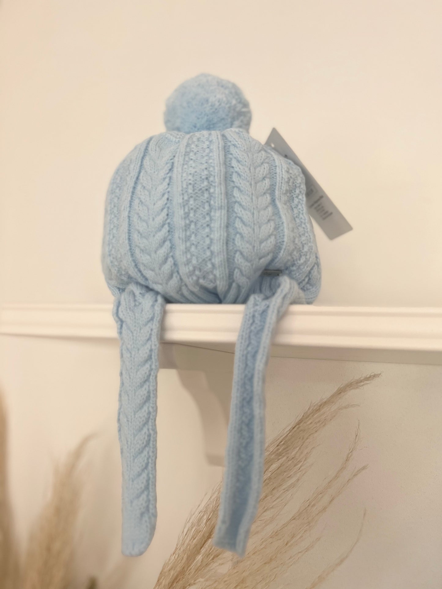 Baby blue bobble hat