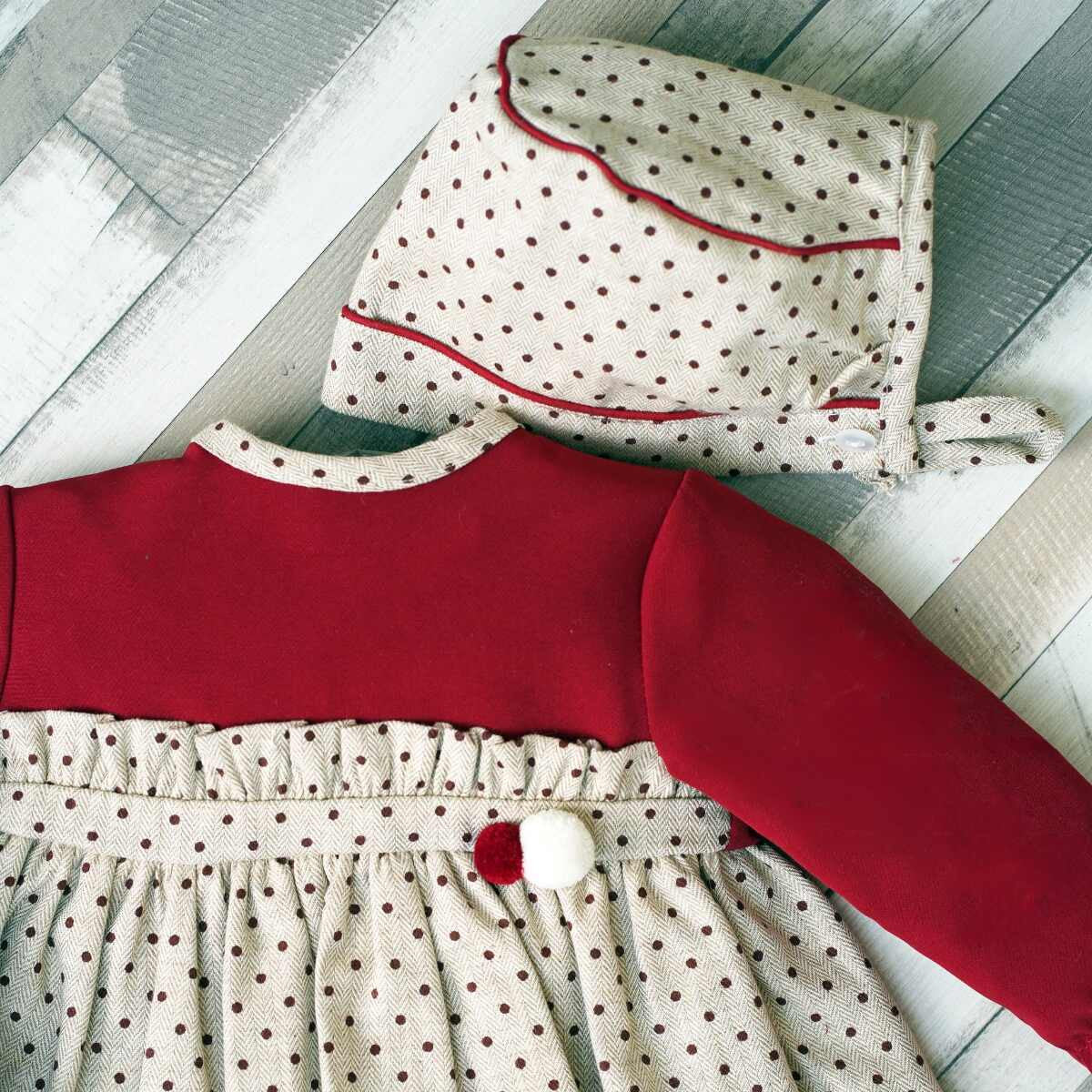 Babyferr Burgundy dress set