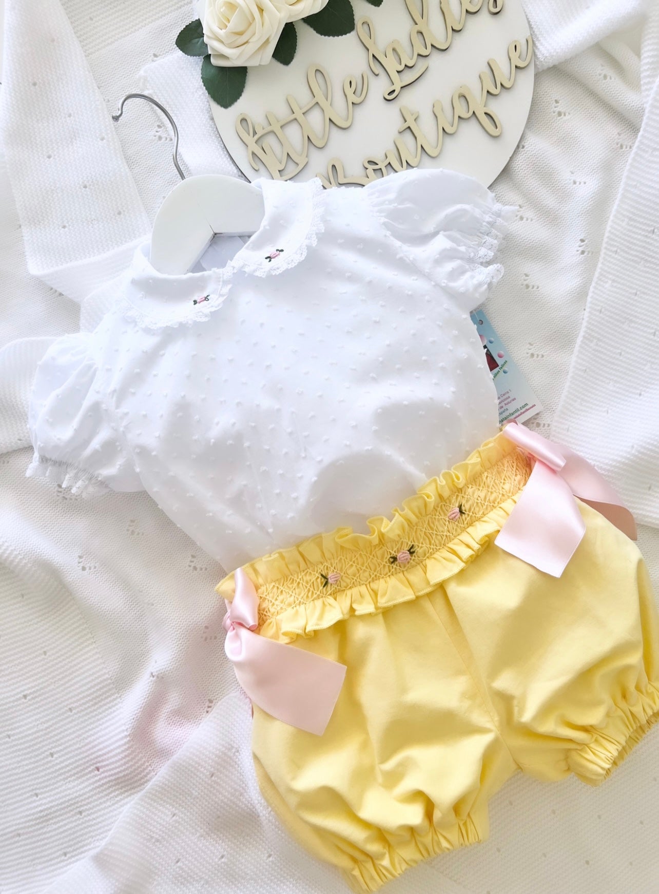 Bellarosa shorts set in yellow