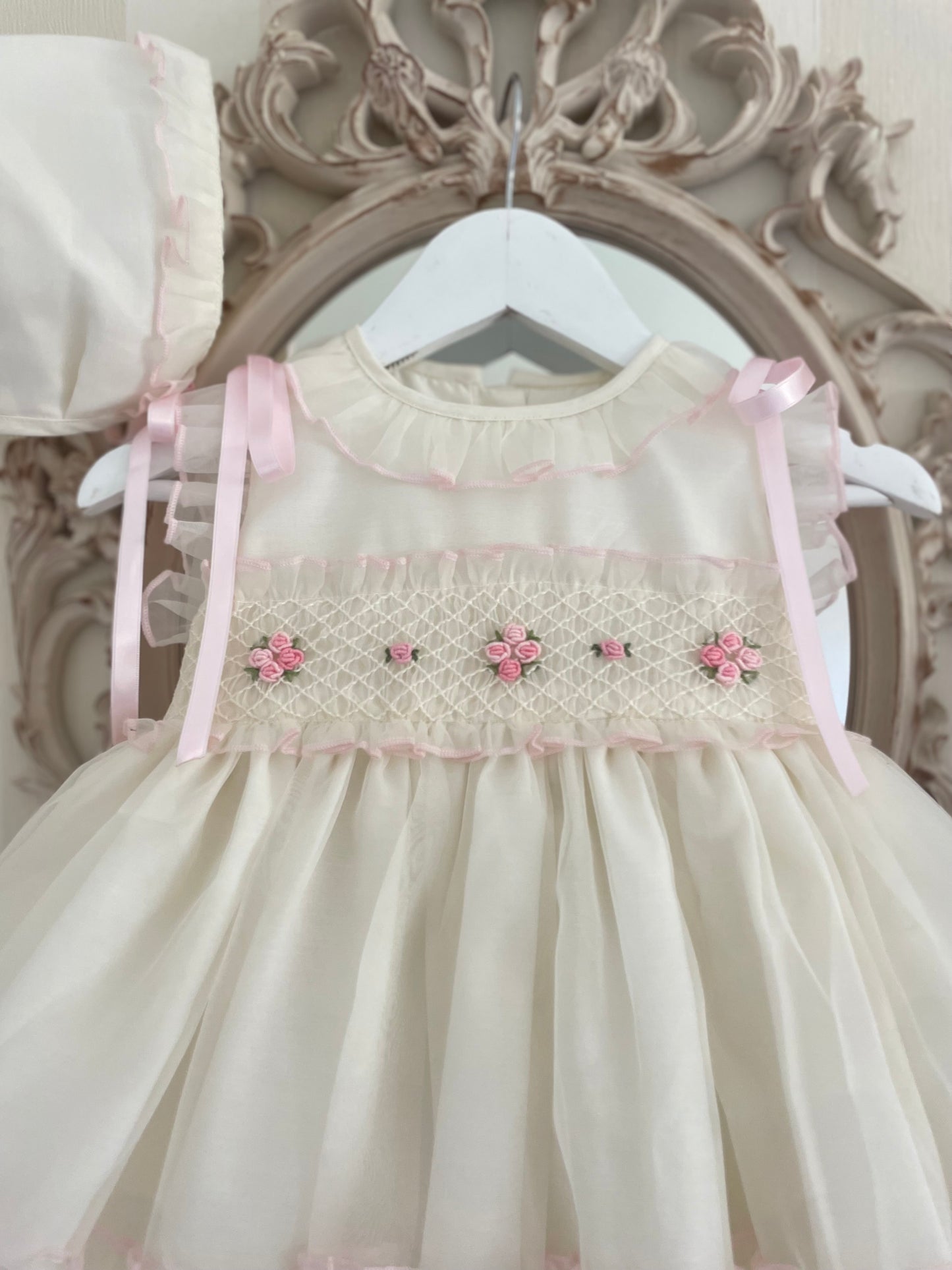 PC23-09 Pink smocked dress