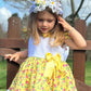 VE25-26 Yellow Floral Puffball