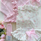 Pink Floral 3 Piece Skorts Set