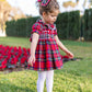 Naxos Red Tartan Smocked Dress