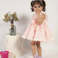VE24-33 Pink & Peach puffball dress