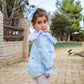 Naxos Baby Blue Smocked Romper