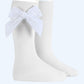 Condor velvet white socks