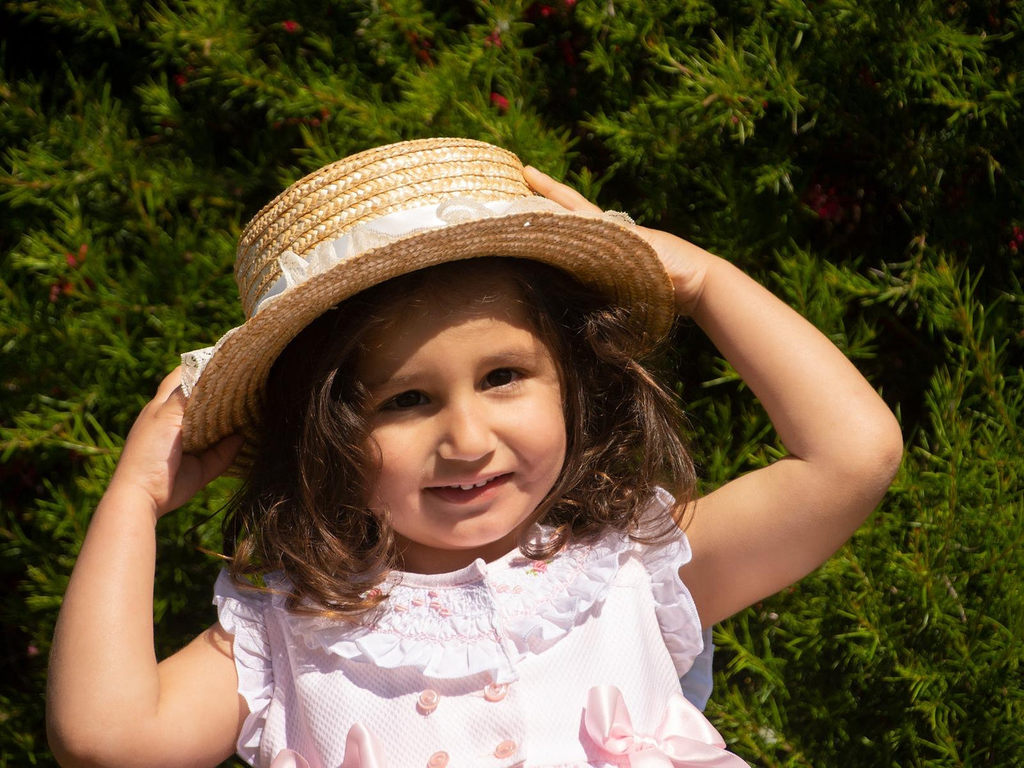 Adeline Pink Puffball Dress