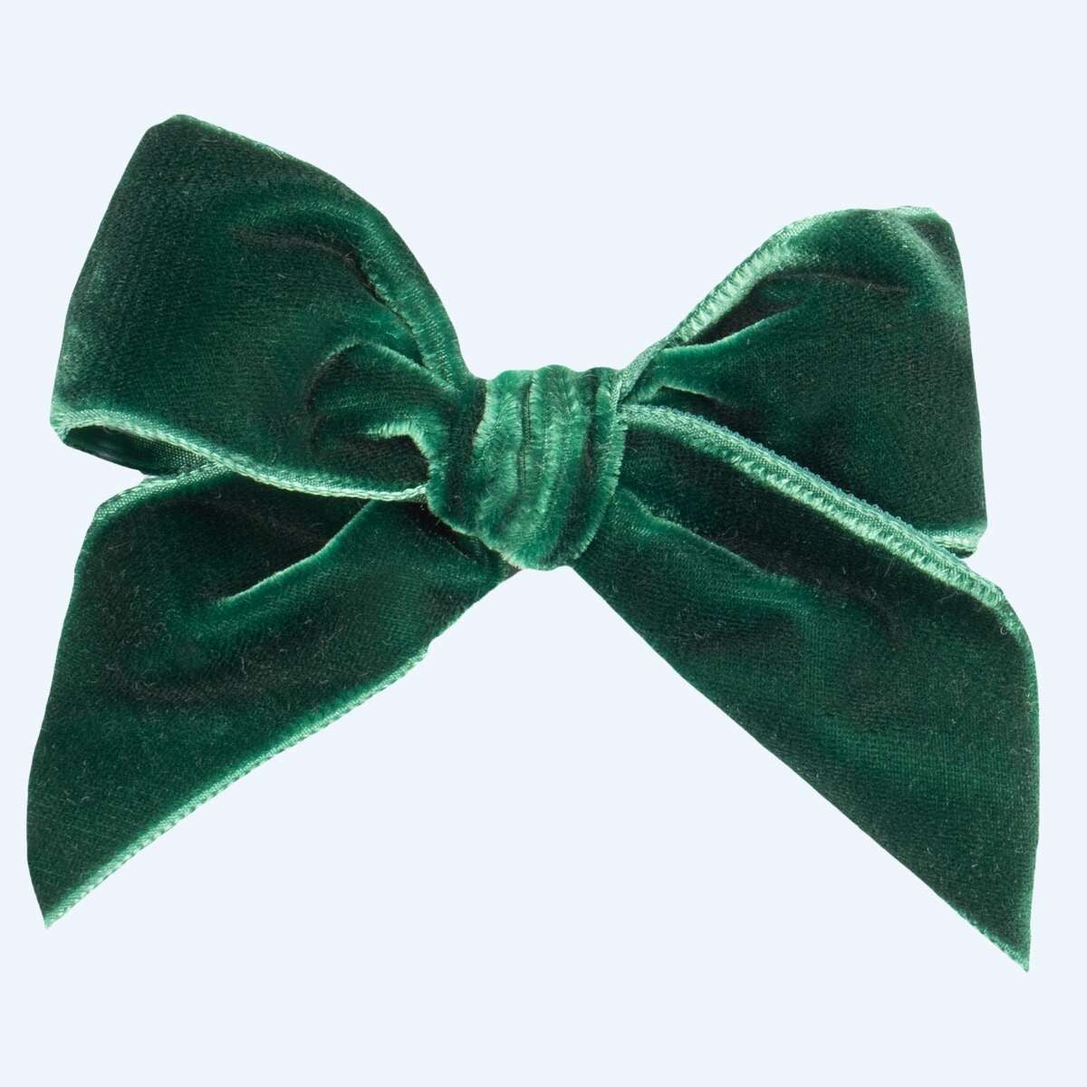 Velvet Green Hair Bow