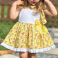 VE25-26 Yellow Floral Puffball