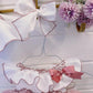 Ela cream & Dusky Pink Lace 3 piece set