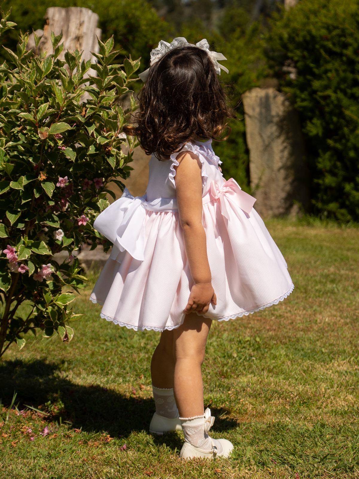 Adeline Pink Puffball Dress