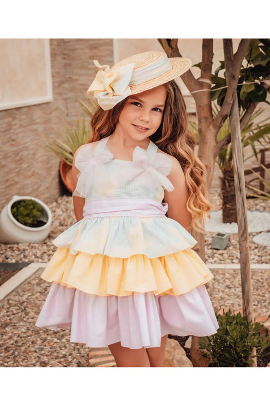 Babine Pastel Puffball dress