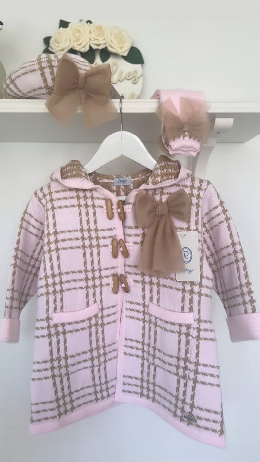 Baby pink & Camel coat