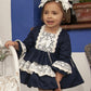 Navy Puffball Dress