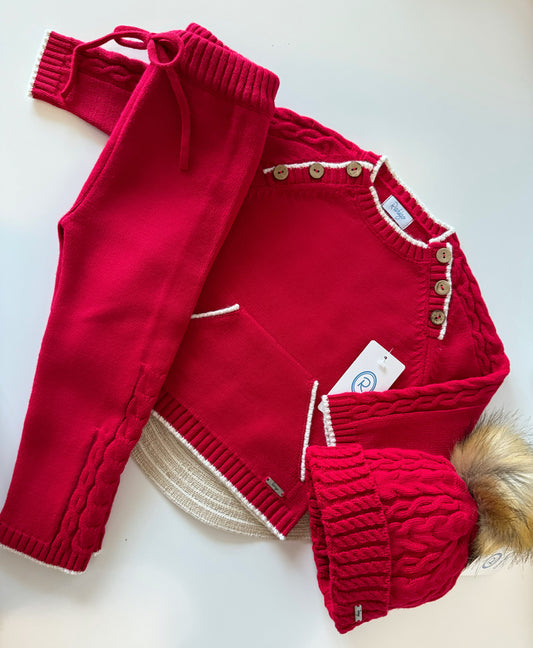 Red & Cream loungewear set