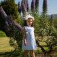 Marcella Baby Blue A Line Dress