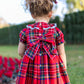 Naxos Red Tartan Smocked Dress