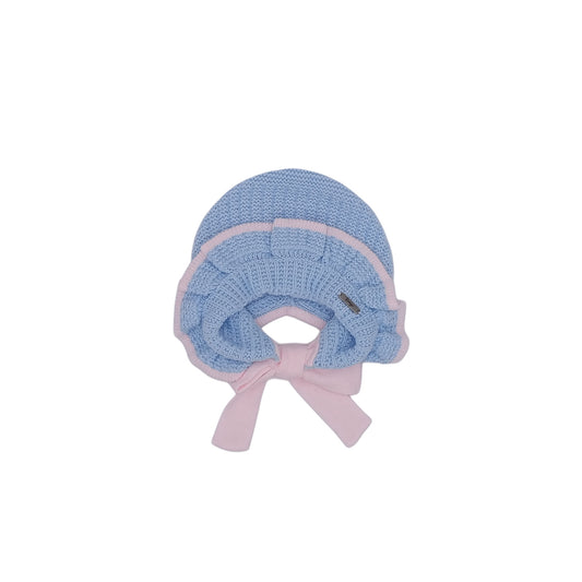 Rahigo Baby Blue & Pink Bonnet