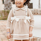 Rahigo Beige & Cream Dress & Bloomer Set