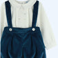 Navy Velvet Boys Set