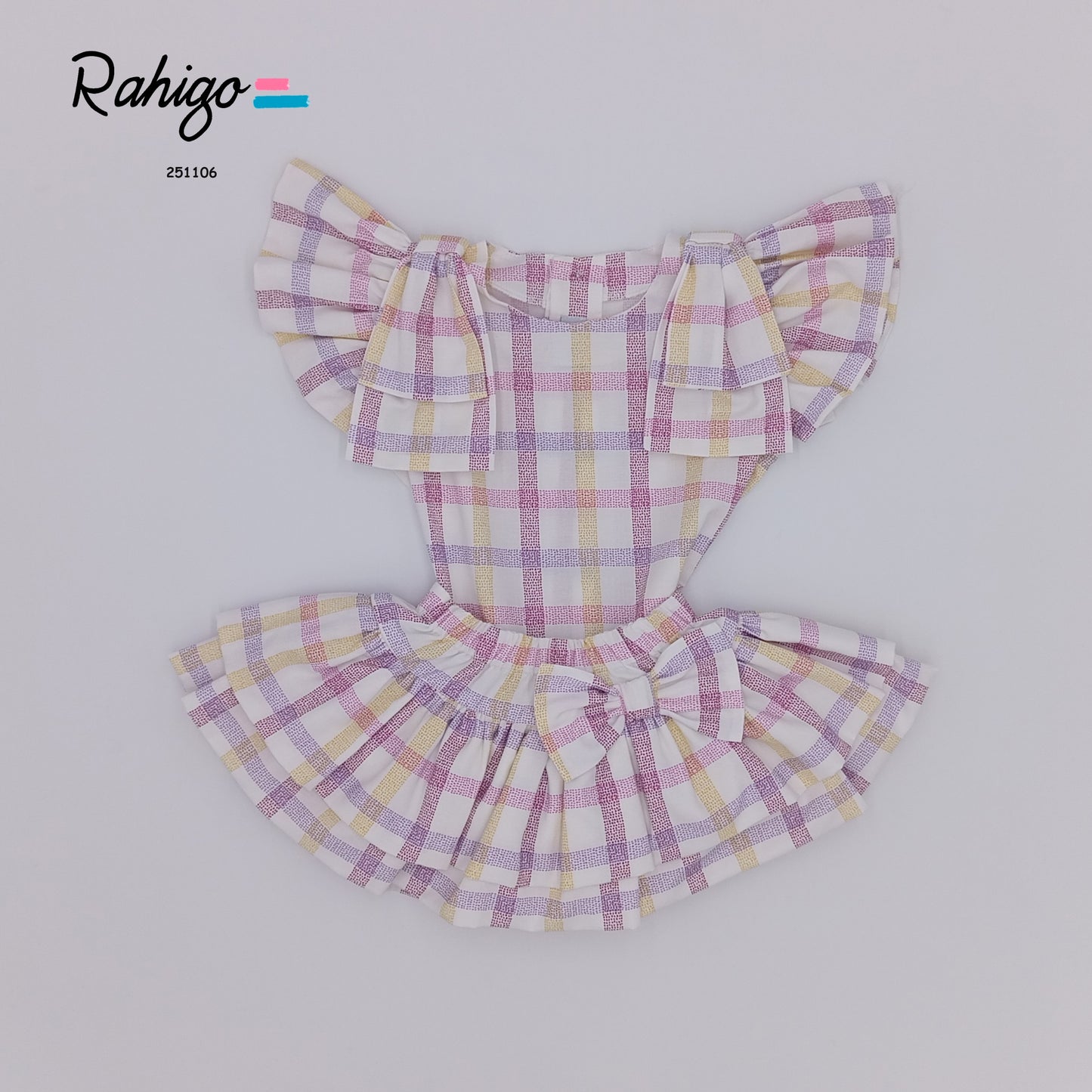 Rahigo Lilac Gingham Blouse & skorts (6m-48m)