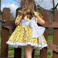 VE25-26 Yellow Floral Puffball