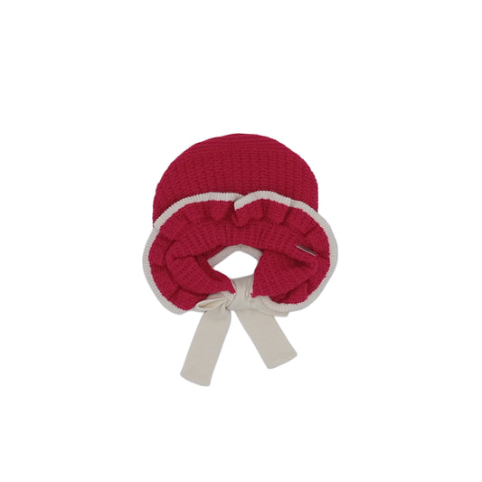 Rahigo Red & Cream Bonnet