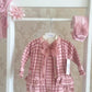 Rahigo Baby Pink & Dusky Pink 3 Piece Romper Set