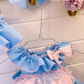 Ela Baby Blue & Pink Lace 3 piece set