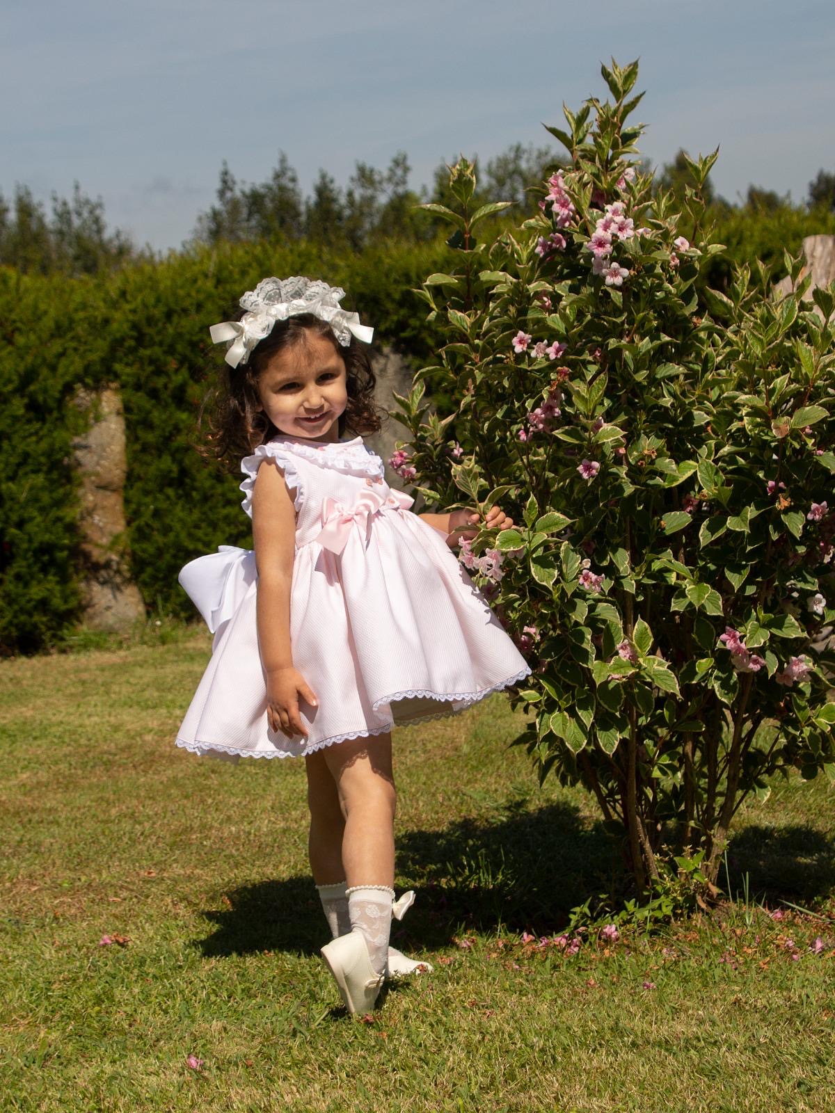 Adeline Pink Puffball Dress