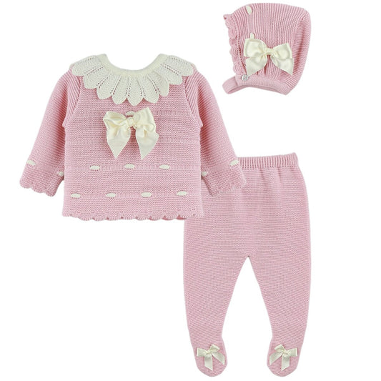 Pale Pink & Cream 3 Piece Set