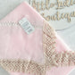 Baby knitted pink blanket