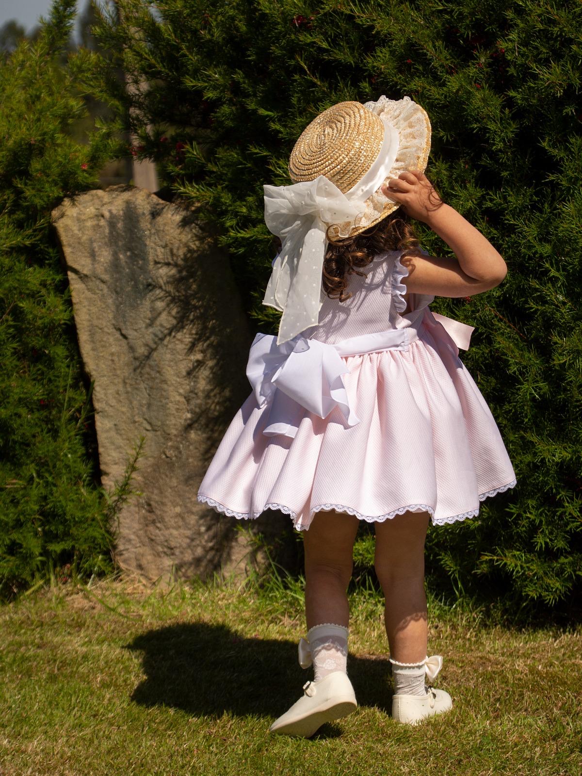 Adeline Pink Puffball Dress