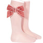 Condor velvet dusky pink socks