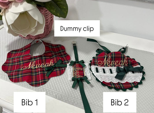 Limited Christmas Edition Bibs & Dummy Clips