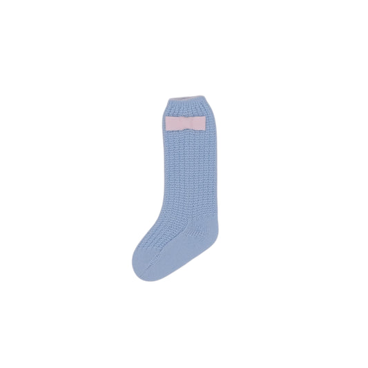 Rahigo Baby Blue & Pink Bow Socks