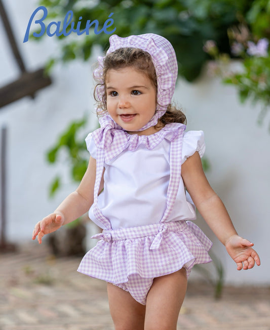 Lilac Romper & Blouse Set