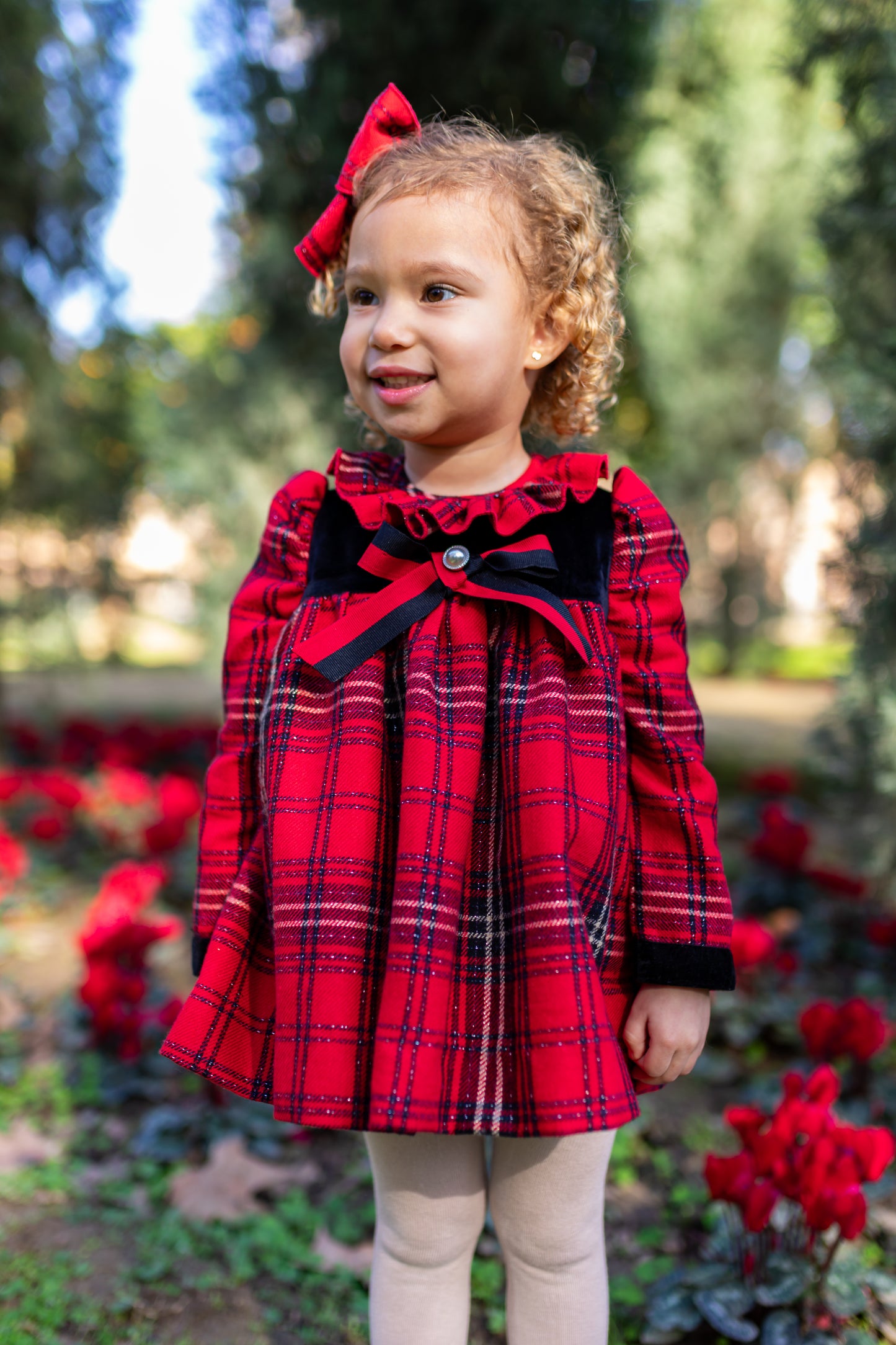 Naxos Tartan Red & Black Dress