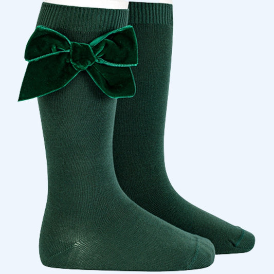 Condor velvet bottle green socks