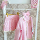 24158 Baby Pink & Cream 3 piece set