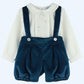 Navy Velvet Boys Set