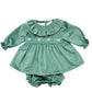 Green Velvet Dress Set