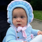 Rahigo Baby Blue & Pink Bonnet