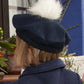 Navy beret