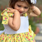 VE25-26 Yellow Floral Puffball