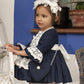 Navy Puffball Dress