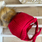 Rahigo Faux Fur Red Hat