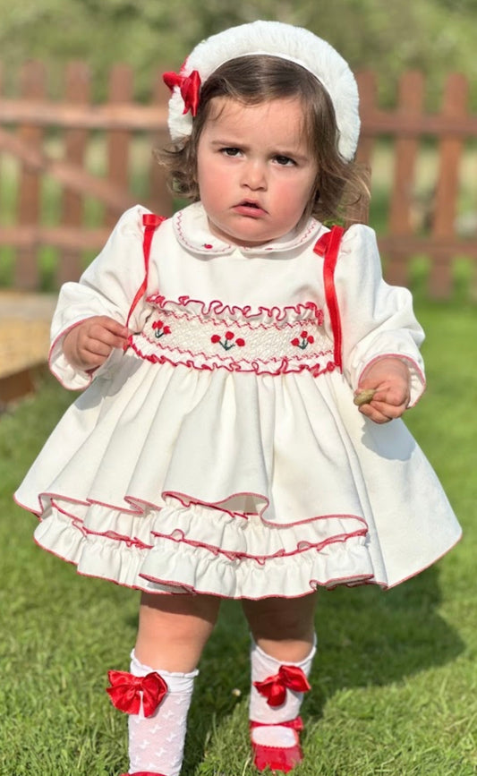 Red Liesel Puffball Dress